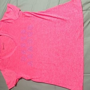 Under Armour Heat Gear Heathered Orange V-neck Shirt